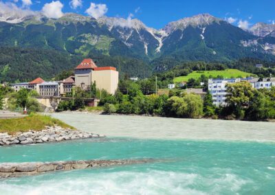 Zusammenfluss von Sill und Inn